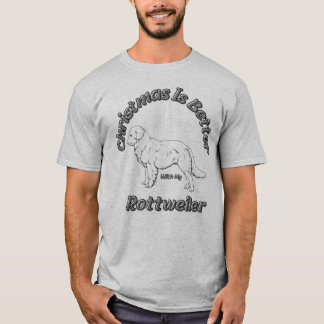 Kerstmis is beter met Rottweiler T-shirt