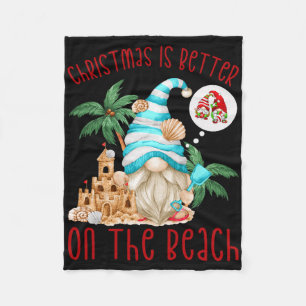 Kerstmis is beter op het strand - Grappige Xmas Gn Fleece Deken