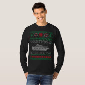 Kerstmis is beter op Pontoon Boat met een lelijke T-shirt (Voorkant volledig)