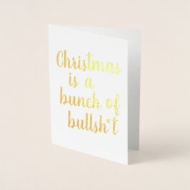 Kerstmis is Bull - typografische kaart