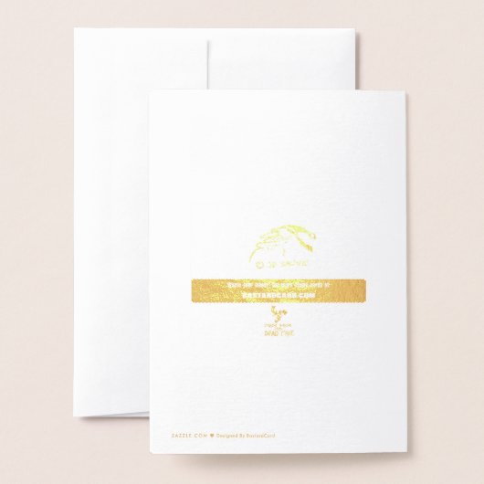 Kerstmis is Bull - typografische kaart (Met envelop)