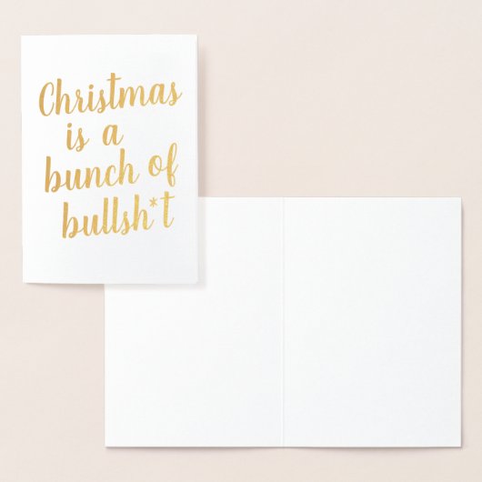 Kerstmis is Bull - typografische kaart (Display)