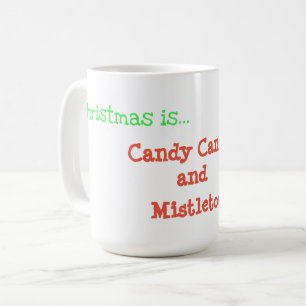 Kerstmis is..Candy Cane en Mistslier Koffiemok