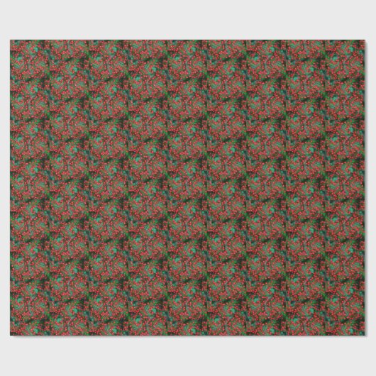 Kerstmis is de Berries! Cadeaupapier (Vlak)