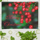 Kerstmis is de Berries! Theedoek (Gevouwen)