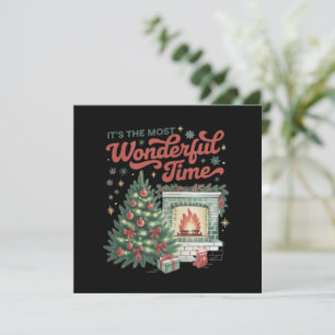 Kerstmis is de meest wonderbaarlijke tijd oud  kaart