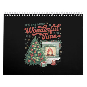 Kerstmis is de meest wonderbaarlijke tijd Vintage  Kalender