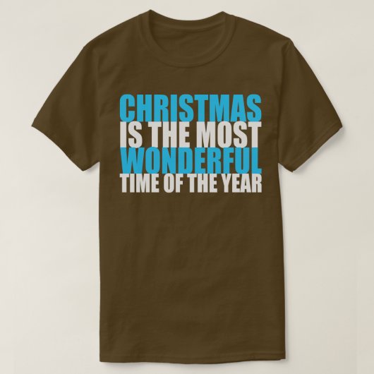 Kerstmis is de mooiste tijd van het jaar t-shirt (Design voorkant)