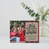 Kerstmis is de reden voor het seizoen Buffalo Plai Feestdagenkaart (Staand voorkant)