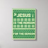 Kerstmis is de reden voor het seizoen canvas afdruk (Voorkant)