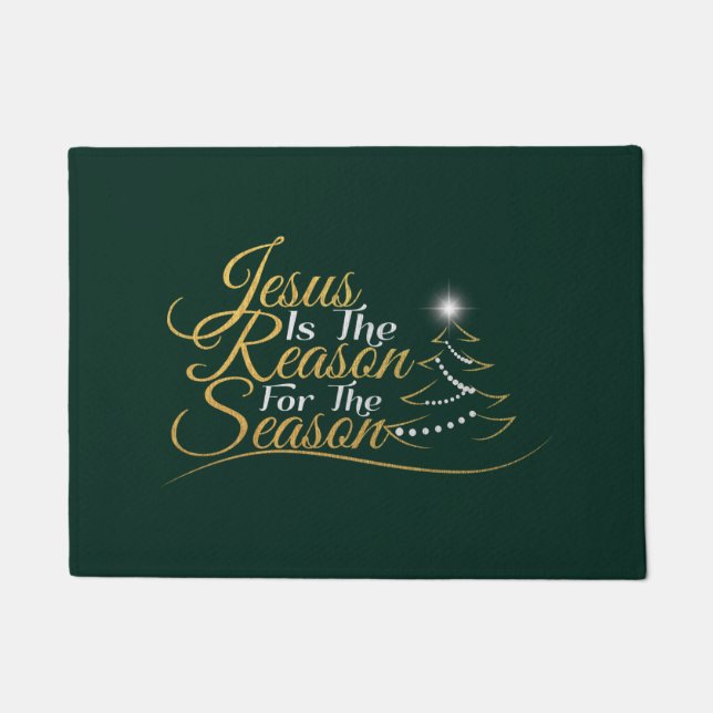 Kerstmis is de reden voor het seizoen deurmat (Voorkant)