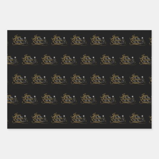 Kerstmis is de reden voor het seizoen inpakpapier vel (Voorkant)