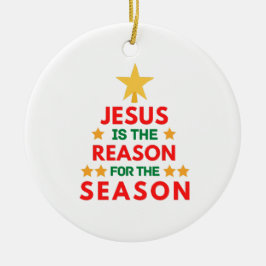 Kerstmis is de reden voor het seizoen keramisch ornament