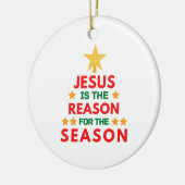 Kerstmis is de reden voor het seizoen keramisch ornament (Links)