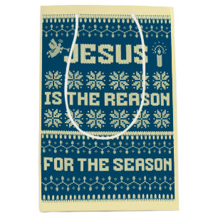 Kerstmis is de reden voor het seizoen medium cadeauzakje