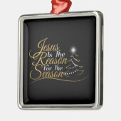 Kerstmis is de reden voor het seizoen metalen ornament (Links)