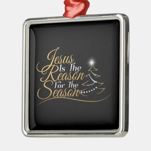Kerstmis is de reden voor het seizoen metalen ornament (Links)
