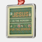 Kerstmis is de reden voor het seizoen metalen ornament (Links)