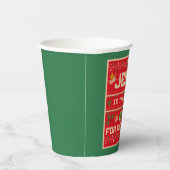 Kerstmis is de reden voor het seizoen papieren bekers (Rechts)