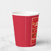 Kerstmis is de reden voor het seizoen papieren bekers (Rechts)