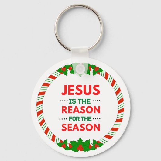 Kerstmis is de reden voor het seizoen sleutelhanger (Voorkant)
