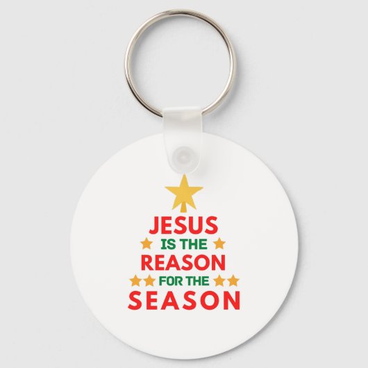 Kerstmis is de reden voor het seizoen sleutelhanger (Voorkant)