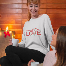 Kerstmis is een liefdessnoepriethart t-shirt