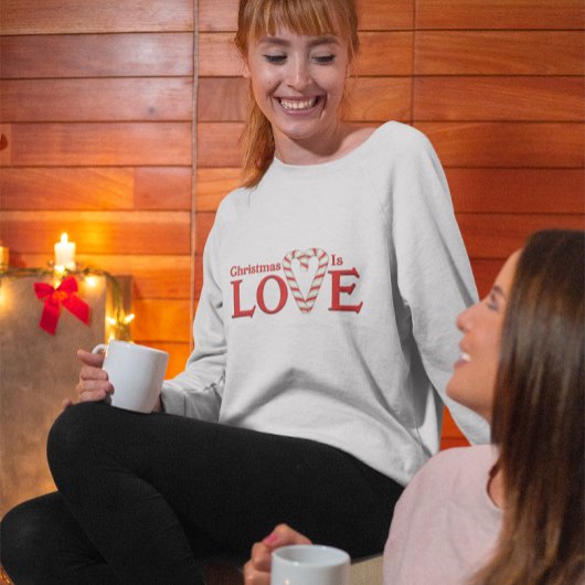 Kerstmis is een liefdessnoepriethart t-shirt