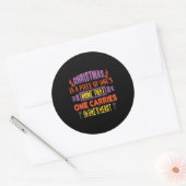 Kerstmis is een stuk ronde sticker (Envelop)
