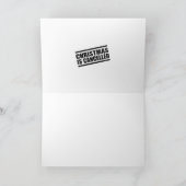 Kerstmis is geannuleerd - de Kerstman zit vast in  Feestdagen Kaart (Binnen)