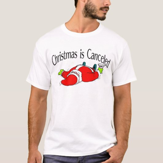 Kerstmis is geannuleerd, Drink kerstman T-shirt (Voorkant)