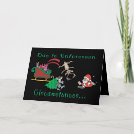 Kerstmis is geannuleerd. feestdagen kaart