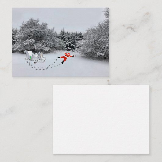 Kerstmis is Geannuleerd Notitiekaart Notitiekaartje (Voorkant / Achterkant)