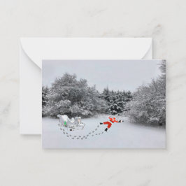 Kerstmis is Geannuleerd Notitiekaart Notitiekaartje