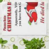 Kerstmis is geannuleerd theedoek (Gevouwen)