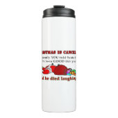 Kerstmis is geannuleerd thermosbeker (Voorkant)