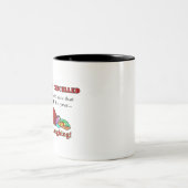 Kerstmis is geannuleerd tweekleurige koffiemok (Center)