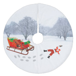 Kerstmis is Geannuleerde Boom Kleed Fleece Kerstboom Rok