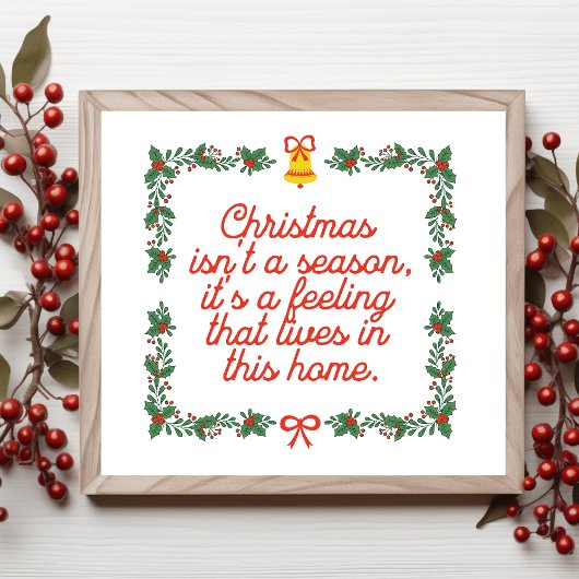 "Kerstmis is geen seizoen, het is een gevoel" Vaka Poster