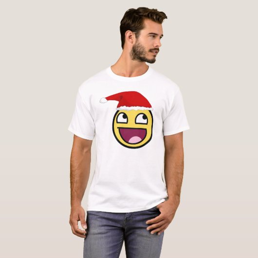 Kerstmis is Geweldige Epic Face T-shirt (Voorkant volledig)