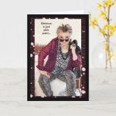 Kerstmis is gewoon gewoon raar... kaart (Gele Bloem)