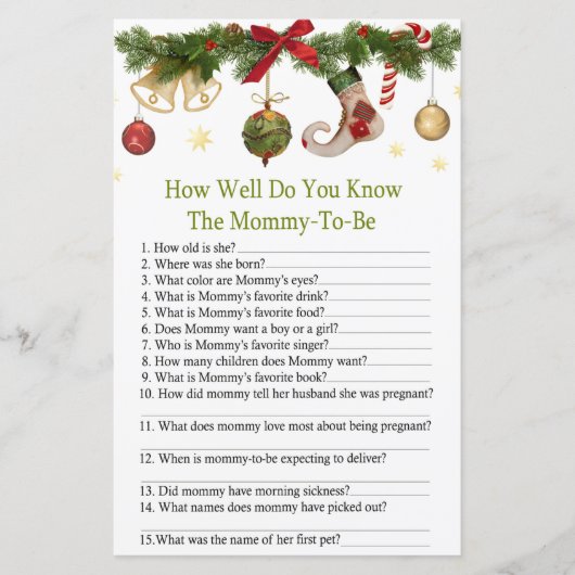 kerstmis is goed , weet je baby showe ? (Voorkant)