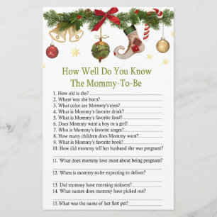 kerstmis is goed , weet je baby showe ?