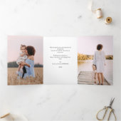 Kerstmis is goud | NAVY 5 Galerij met meerdere fot Drieluik Uitnodiging (Binnen)