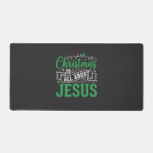 Kerstmis is helemaal over Jezus typografie Bureaumat (Voorkant)