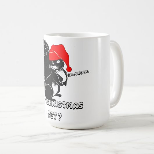 kerstmis , is het al kerstmis ? koffiemok (Voorkant rechts)