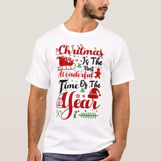 Kerstmis is het mooiste t-shirt (Voorkant)