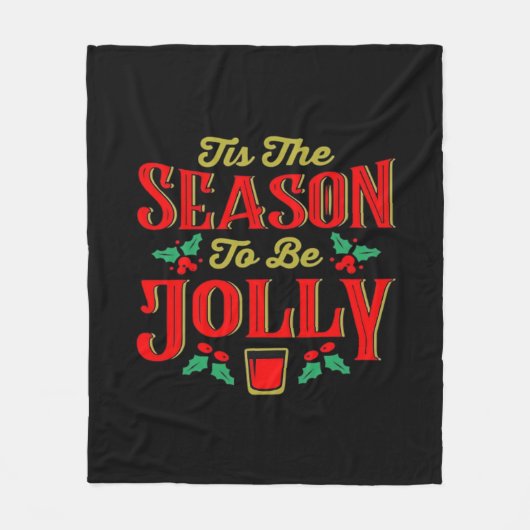 Kerstmis Is Het Seizoen Fleece Deken (Voorkant)