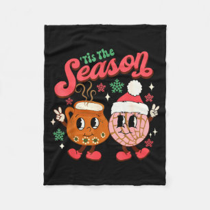 Kerstmis Is Het Seizoen Mexicaanse Concha Pan Dulc Fleece Deken