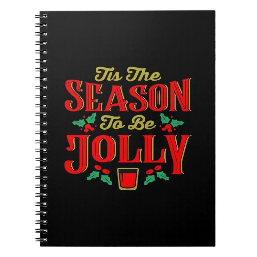 Kerstmis Is Het Seizoen Notitieboek (Voorkant)